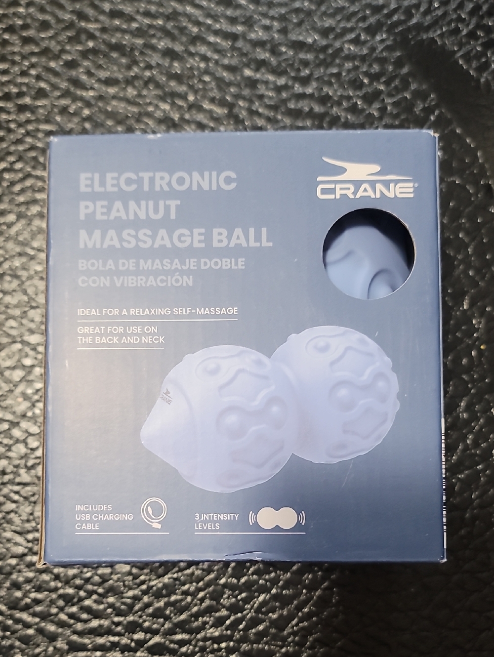 Crane Light Blue Electronic Peanut Massage Ball